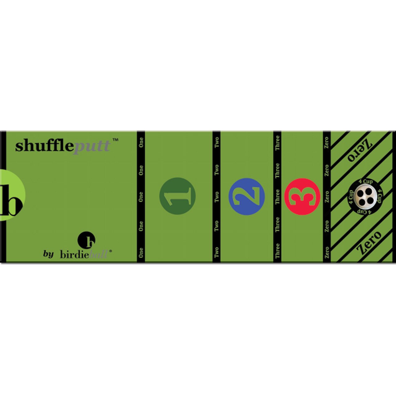 Golf Putting Game - ShufflePutt! Putting and Shuffleboard with a "Drain It" Twist (4 SIZES)