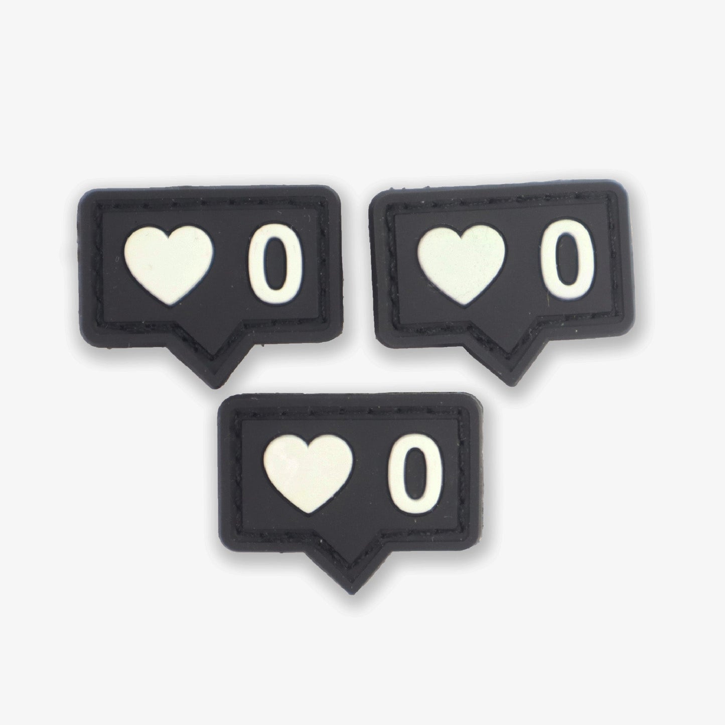 Knot Good Co. No Love Minis PVC Patch 3-Pack