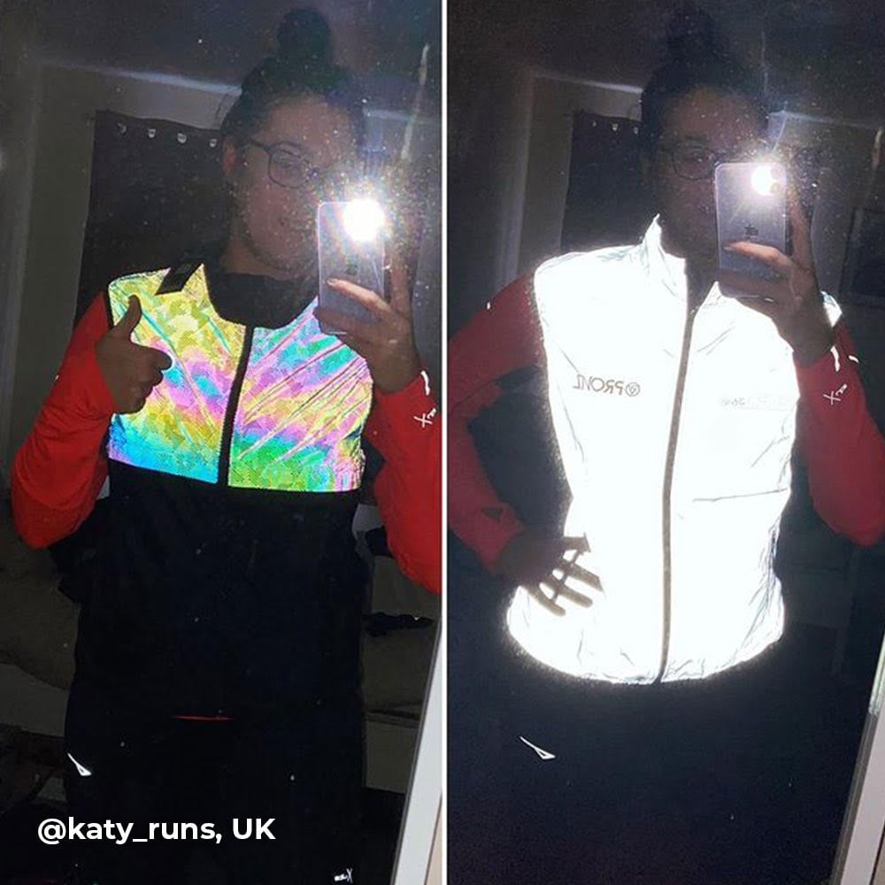 Women's Reflective Multi Colour Running Gilet