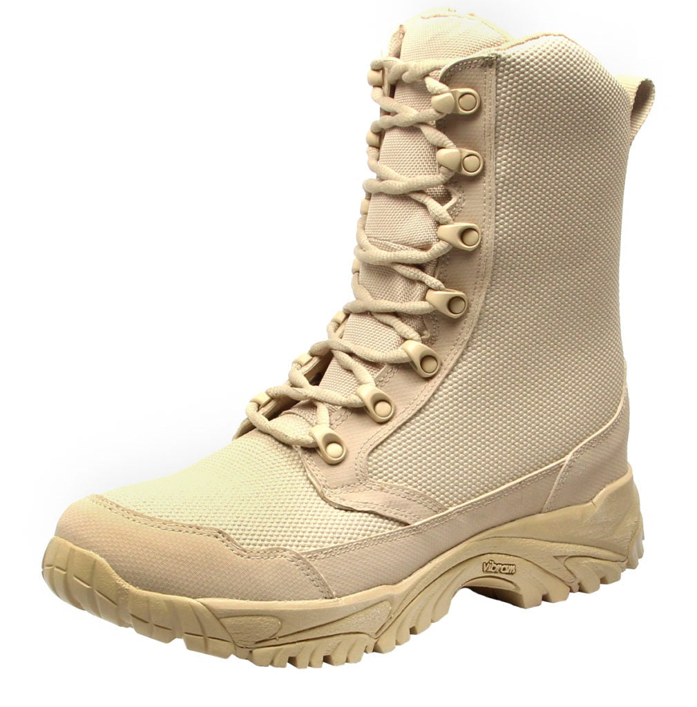 ALTAI Tan Combat Waterproof Zip Up 8" Boots (MFM100-Z)