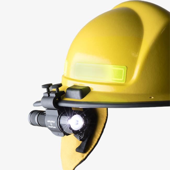 FoxFury SideSlide 940K-010FI 200 Lumens C-Clamp Helmet & Headlamp