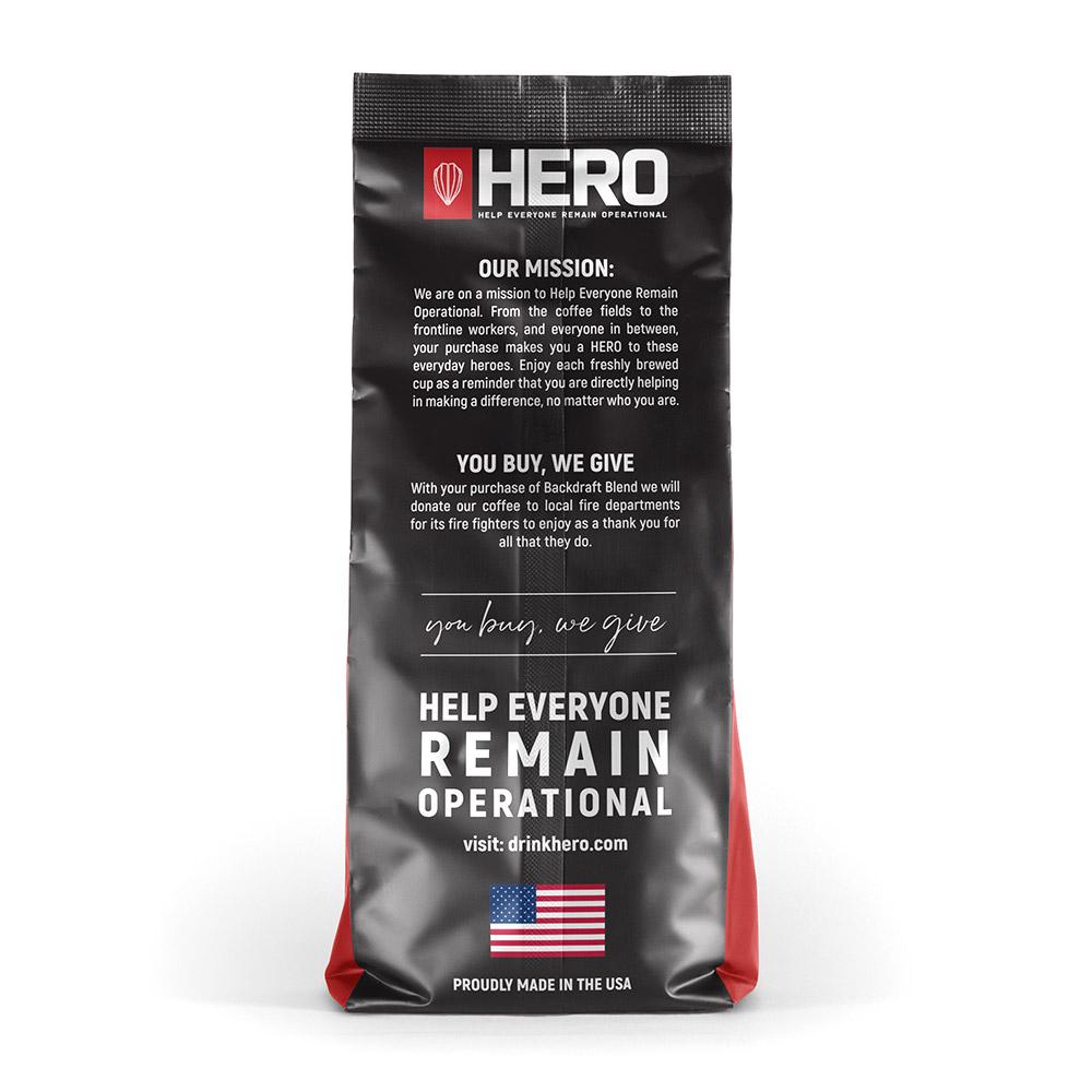 Hero Backdraft Blend Dark Roast Coffee