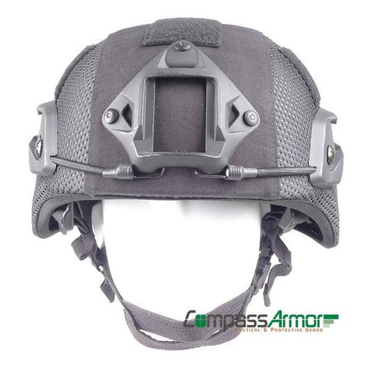 CompassArmor MICH Kevlar Ballistic Helmet NIJ Lvl IIIA with Side-Rails Cover and NVG Mount