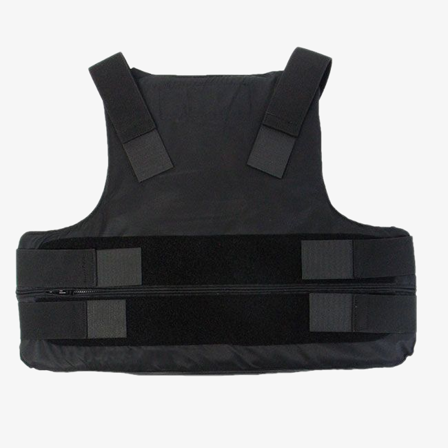 RTS Concealable NIJ 06' Certified Ballistic Body Armor Vest - Mil Spec Weight (Black)
