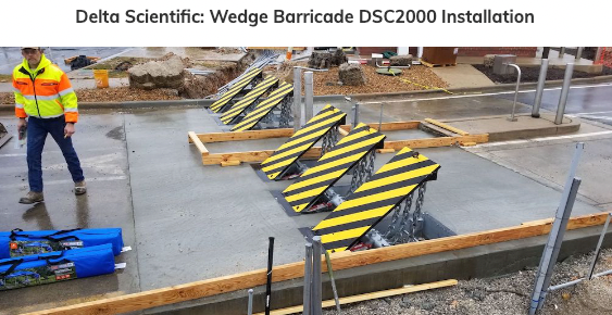 DSC2000 Wedge Barricade – K-12 Crash Rated Barrier