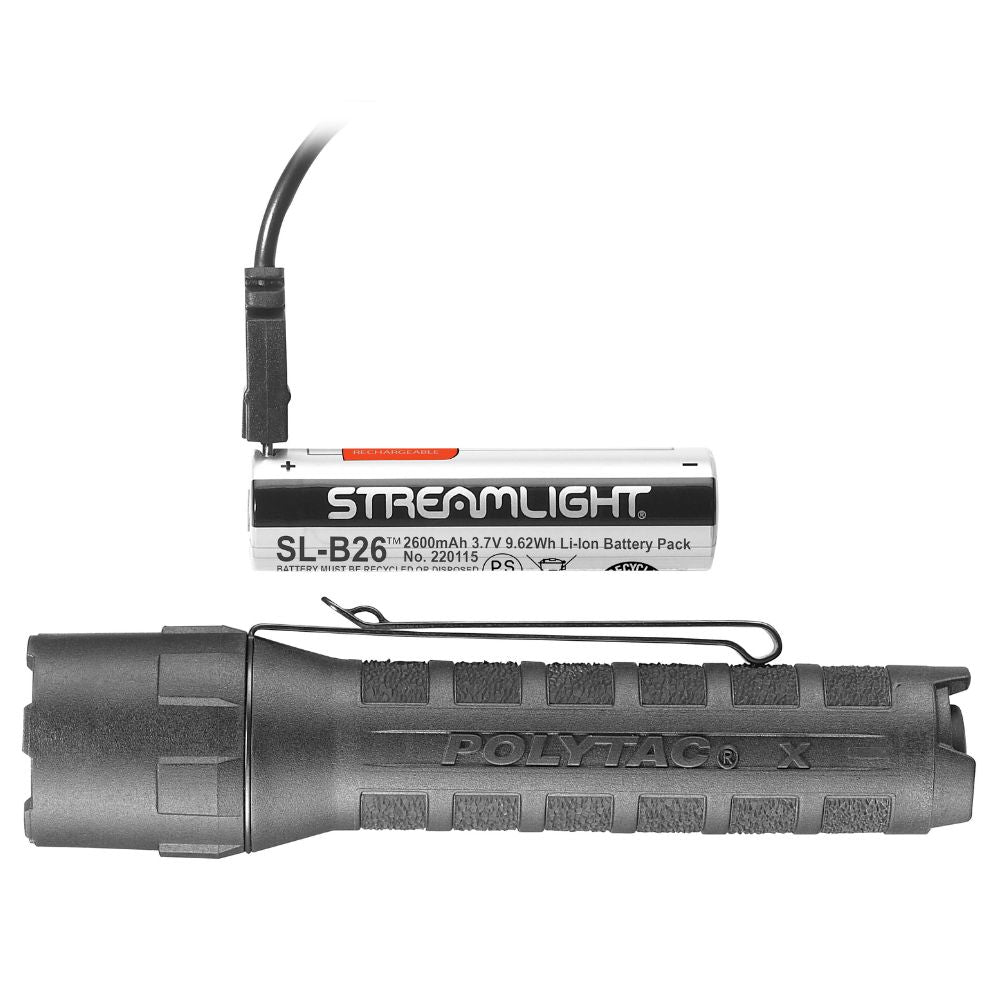 Streamlight Polytac X | Tactical Flashlight | USB Rechargeable