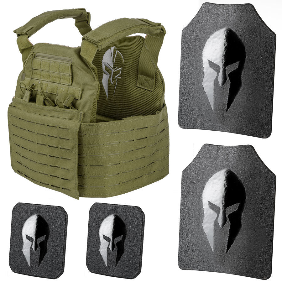 Spartan Armor Systems Omega™ Level III AR500 Armor And Achilles Plate Carrier Package