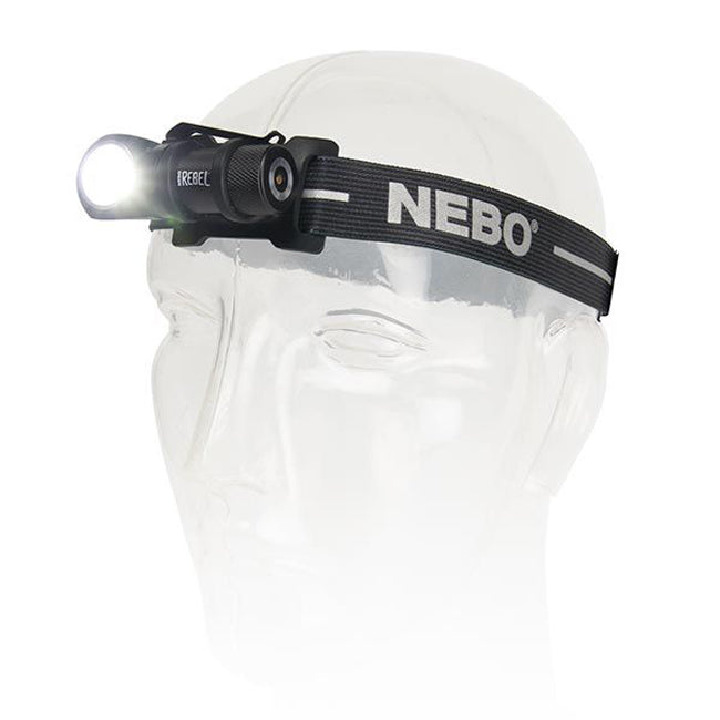 NEBO Rebel Rechargeable 600 Lumen Task Light Helmet Lamp - 2 Pack